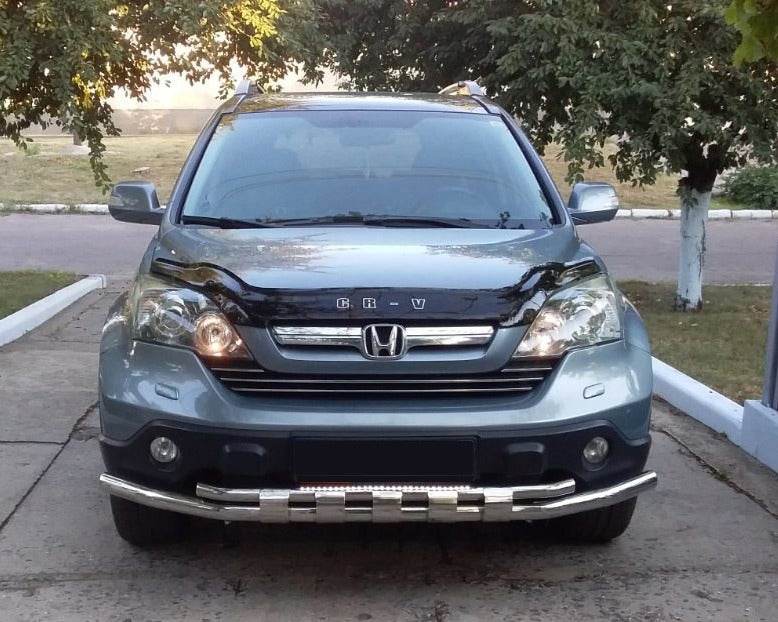 Front protection ST015 (stainless) for Honda CRV 2007-2011 - Reelken Auto