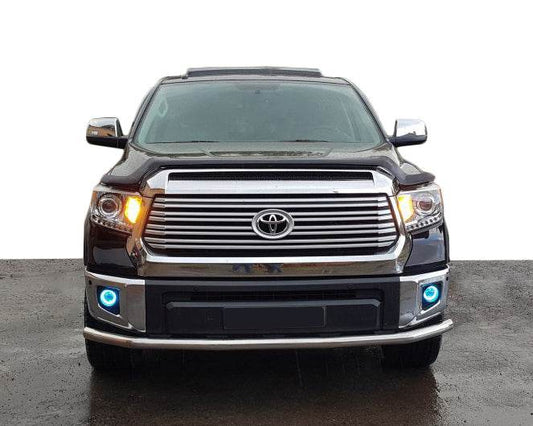 Front protection ST008 (stainless) for Toyota Tundra 2007-2021 - Reelken Auto
