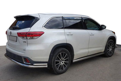 Back protection AK005-2 (2 PCs, stainless steel) for Toyota Highlander 2013-2019 - Reelken Auto