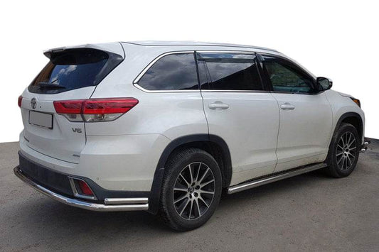 Back protection AK005-2 (2 PCs, stainless steel) for Toyota Highlander 2013-2019 - Reelken Auto