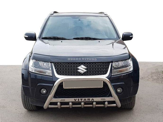 The WT004 bumper guard (stainless) for Suzuki Grand Vitara 2005-2017 - Reelken Auto