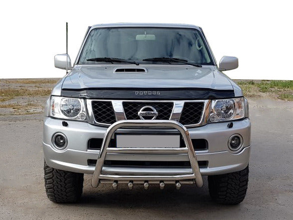 Bull Bar QT007 (Stainless Steel) for Nissan Patrol Y61 1997-2011 - image 1