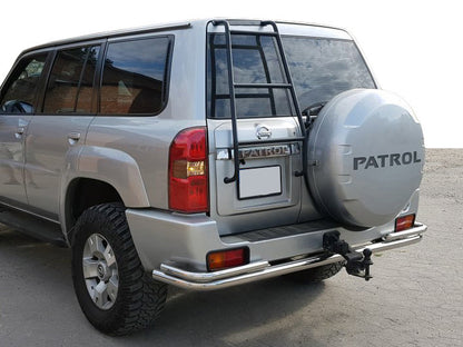 Rear Bar AK005-3 (Stainless Steel) for Nissan Patrol Y61 1997-2011 - image 1