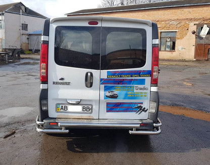 Rear protection AK-Special (stainless steel) for Opel Vivaro 2001-2015 - Reelken Auto