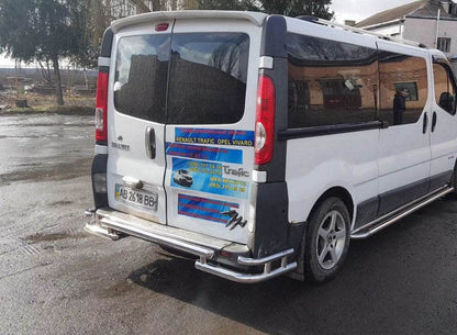 Rear protection AK-Special (stainless steel) for Opel Vivaro 2001-2015 - Reelken Auto