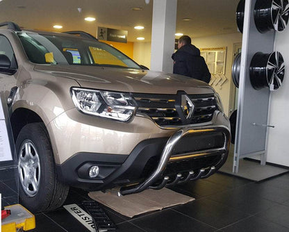 Kengurâtnik without inscription WT003 (stainless) for Dacia Duster 2018-2024 - Reelken Auto