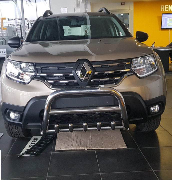 Kengurâtnik without inscription WT003 (stainless) for Dacia Duster 2018-2024 - Reelken Auto