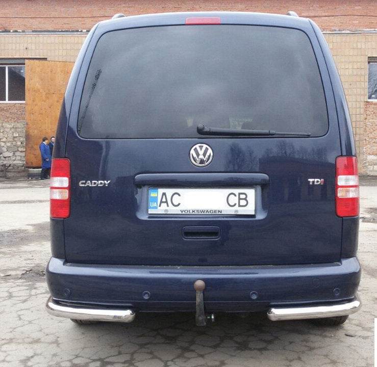 Rear corners AK003 (2 PCs, stainless steel) for Volkswagen Caddy 2010-2015 - Reelken Auto