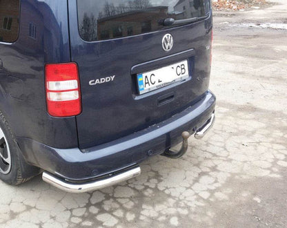 Rear corners AK003 (2 PCs, stainless steel) for Volkswagen Caddy 2010-2015 - Reelken Auto