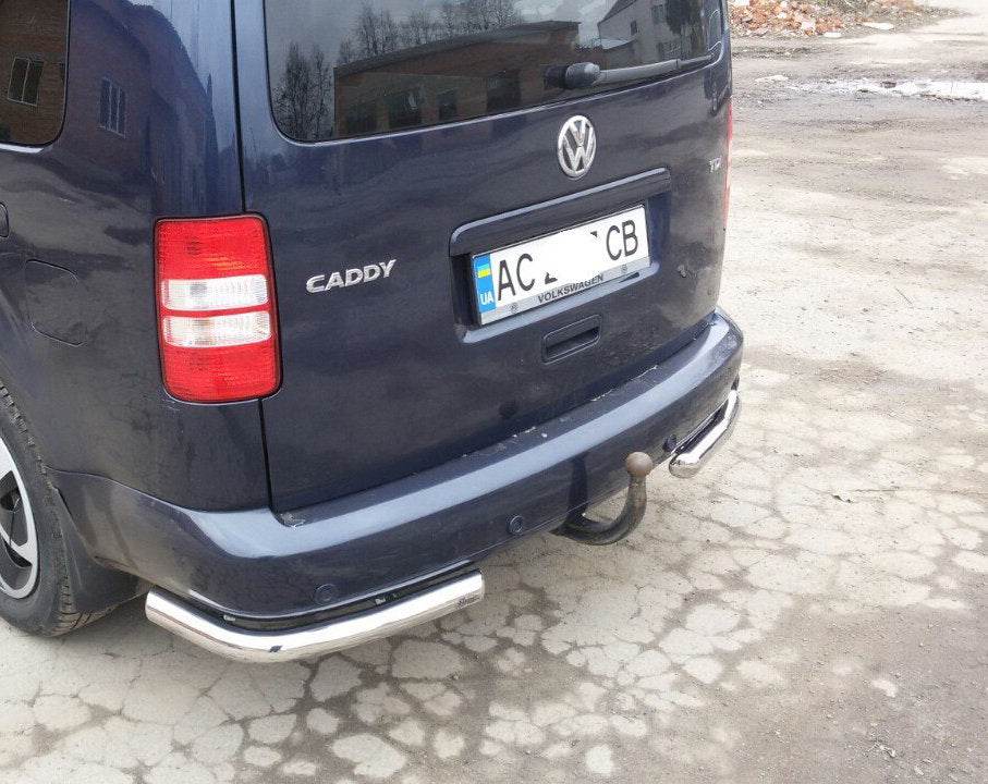 Rear corners AK003 (2 PCs, stainless steel) for Volkswagen Caddy 2004-2010 - Reelken Auto