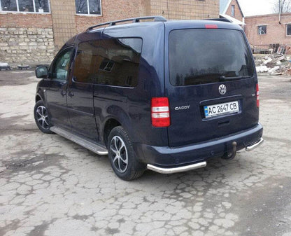 Rear corners AK003 (2 PCs, stainless steel) for Volkswagen Caddy 2010-2015 - Reelken Auto