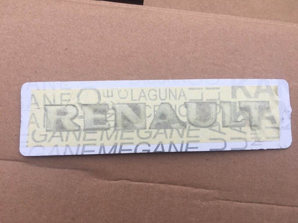 Renault lettering 133mmx18mm for Renault Megane II 2004-2009 - Reelken Auto