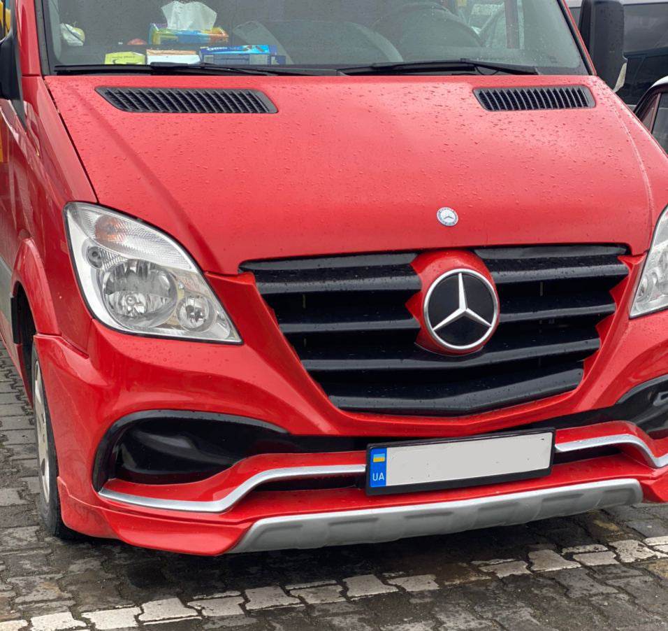 Front bumper Exclusive Sport (2006-2013) for Mercedes Sprinter W906 2006-2018 - Reelken Auto
