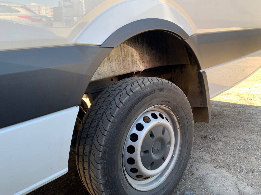 Narrow Fender Flares (4 pcs, ABS, black) for Mercedes Sprinter W906 2006-2018 - image 5