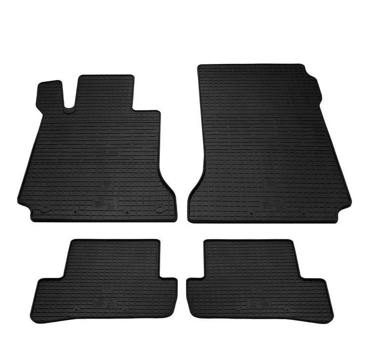 Rubber Floor Mats (4 pcs, Stingray Premium) for Mercedes C-class W204 2007-2015 - image 1