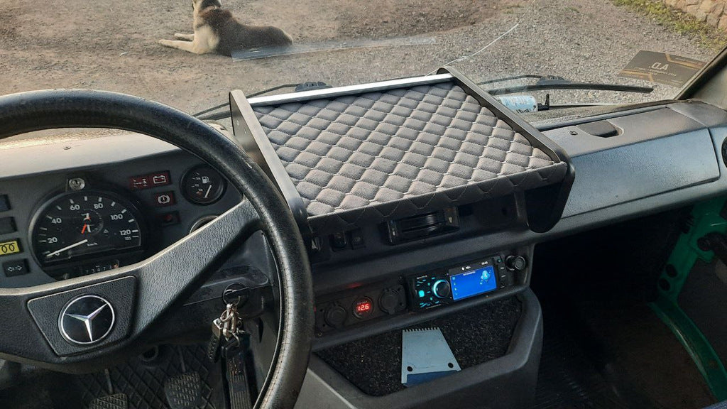 Dashboard Shelf (Gray with Gray Stitching) for Mercedes T1 (207-410) 1977-1995 - image 1