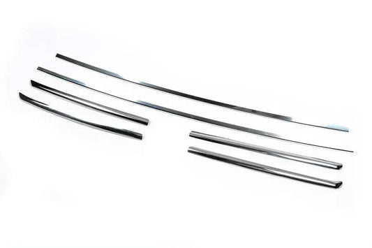 Covers on the radiator grill 2006-2014 (6 pcs., stainless steel) PRICE for Fiat Ducato 2006-2025 - Reelken Auto