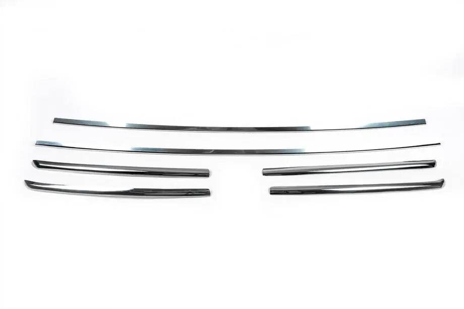 Covers on the radiator grill 2006-2014 (6 pcs., stainless steel) PRICE for Fiat Ducato 2006-2025 - Reelken Auto