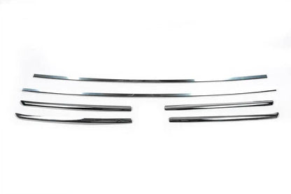 Covers on the radiator grill 2006-2014 (6 pcs., stainless steel) PRICE for Fiat Ducato 2006-2025 - Reelken Auto
