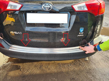 Trunk edge Libao V1 (2013-2016, stainless steel) for Toyota Rav 4 2013-2018 - Reelken Auto