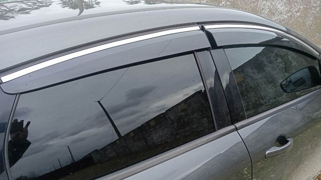 Windshields with chrome HB/Sedan (4 pcs, Sunplex Chrome) for Ford Focus III 2011-2017 - Reelken Auto
