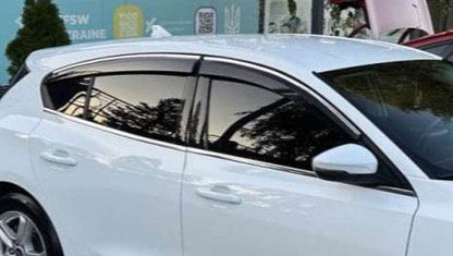 Windshields with chrome HB/SD (4 pcs., Sunplex Chrome) for Ford Focus IV 2018↗ year - Reelken Auto