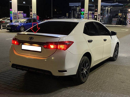 Spoiler LIP (Sunplex, black) (118cm *6.4cm) for Toyota Corolla 2013-2019 - Reelken Auto