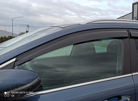 Window Deflectors (4 pcs, Sunplex Sport) for Kia Sportage 2015-2021 - image 1