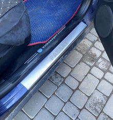 Carmos Door Sill Protectors (4 pcs, Stainless Steel) for Volkswagen Passat B5 1997-2005 - image 2