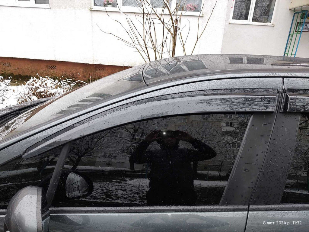 Window Deflectors HB (4 pcs, Sunplex Sport) for Peugeot 307 2001-2008 - image 1