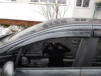 Window Deflectors HB (4 pcs, Sunplex Sport) for Peugeot 307 2001-2008 - image 1