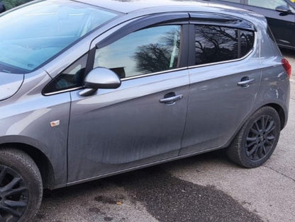 Window Deflectors (4 pcs, Sunplex Sport) for Opel Corsa E 2015-2019 - image 1