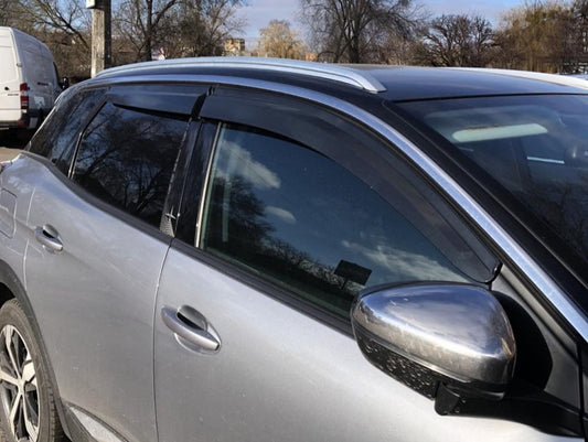 Window Deflectors (4 pcs, Sunplex Sport) for Peugeot 3008 2016-2023 - image 1