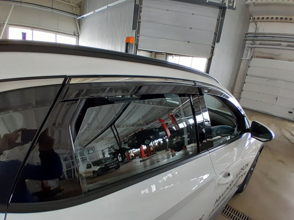 Window Deflectors with Chrome Trim Niken Luxury (4 pcs) for Hyundai Tucson NX4 2021- - image 4