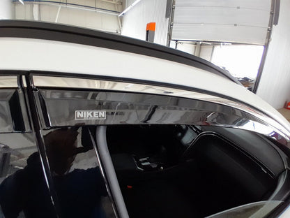 Window Deflectors with Chrome Trim Niken Luxury (4 pcs) for Hyundai Tucson NX4 2021- - image 3