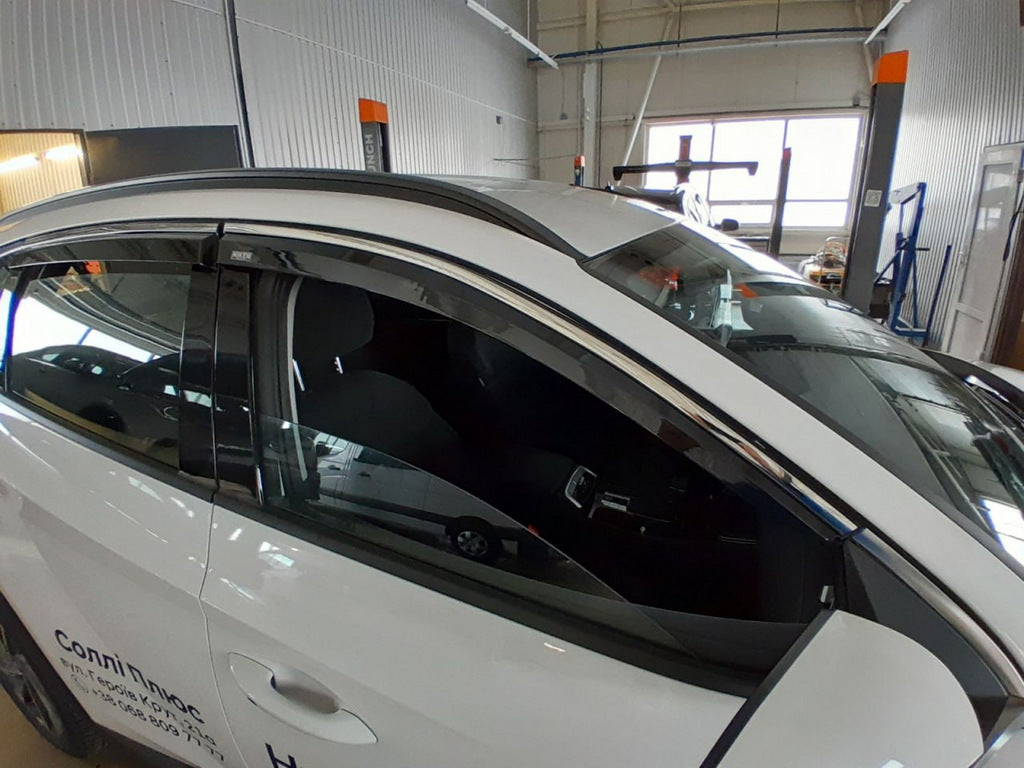 Window Deflectors with Chrome Trim Niken Luxury (4 pcs) for Hyundai Tucson NX4 2021- - image 1