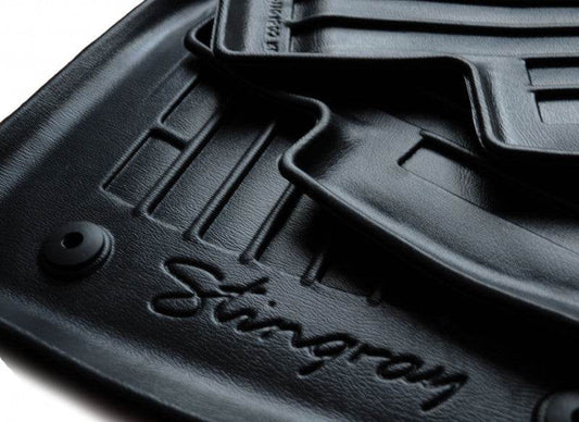 Stingray 3D mats (5 pcs, polyurethane) for Ford Custom 2013-2022 - Reelken Auto