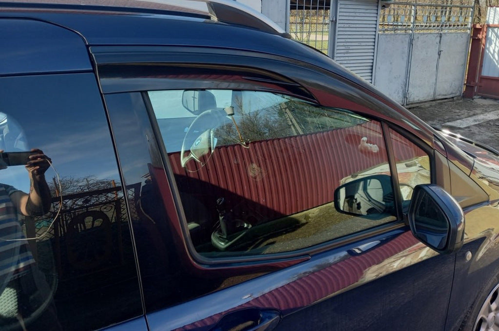 Window Deflectors (2 pcs, Sunplex Sport) for Ford Courier 2014-2023 - image 3