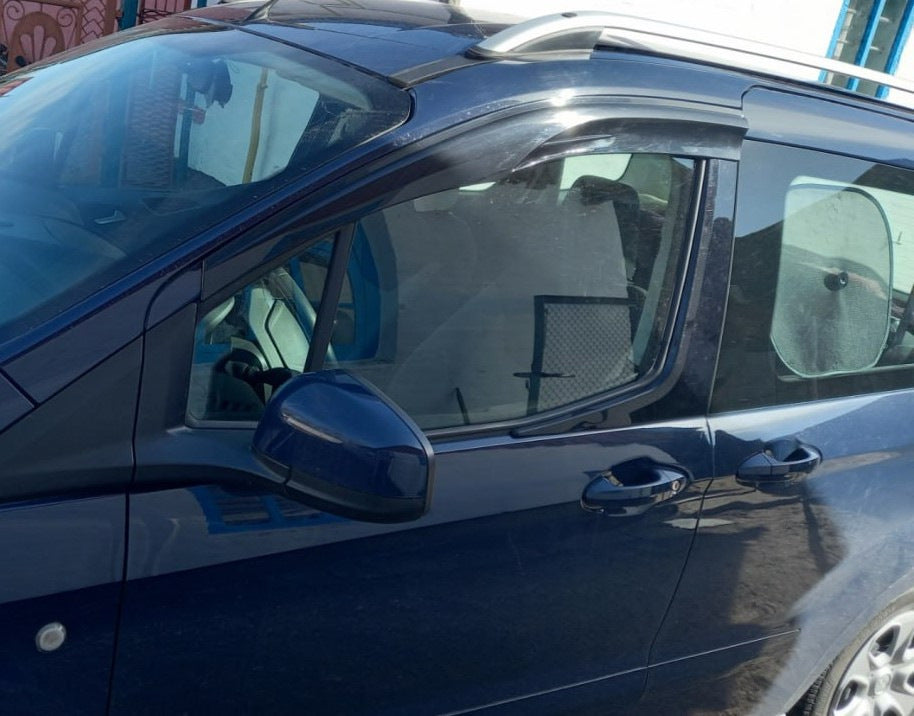 Window Deflectors (2 pcs, Sunplex Sport) for Ford Courier 2014-2023 - image 1