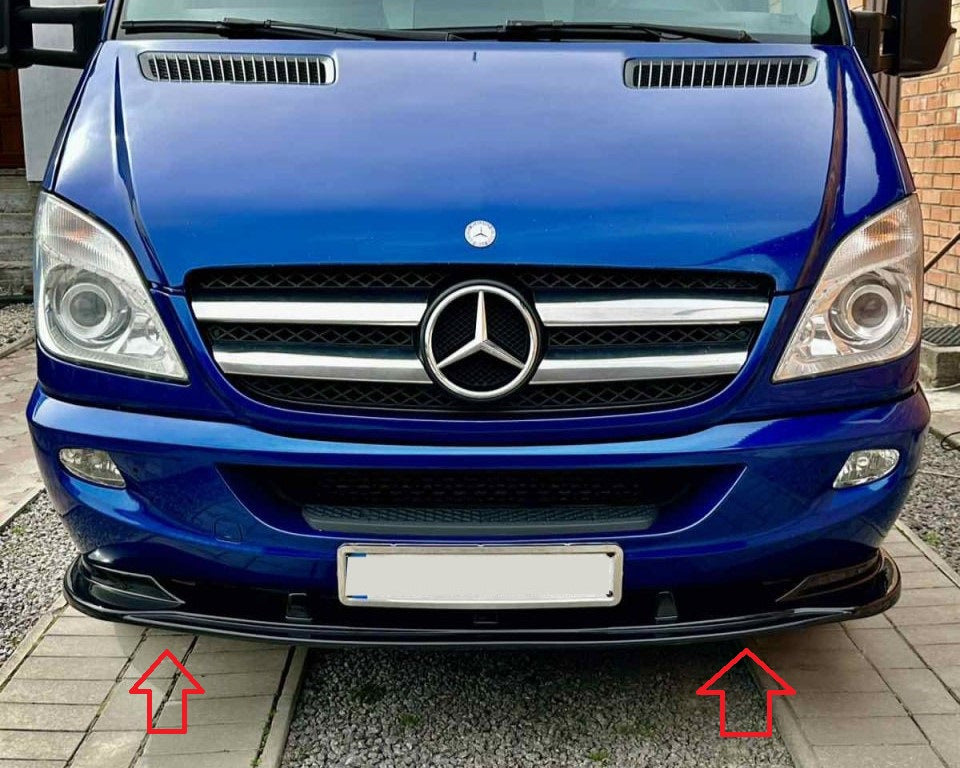 Front lip 2006-2013 (ABS) for Mercedes Sprinter W906 2006-2018 - image 2