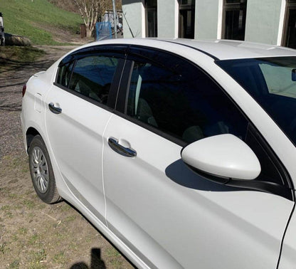 Windbreakers (4 pcs, Sunplex Sport) for Fiat Tipo 2016↗ year - Reelken Auto