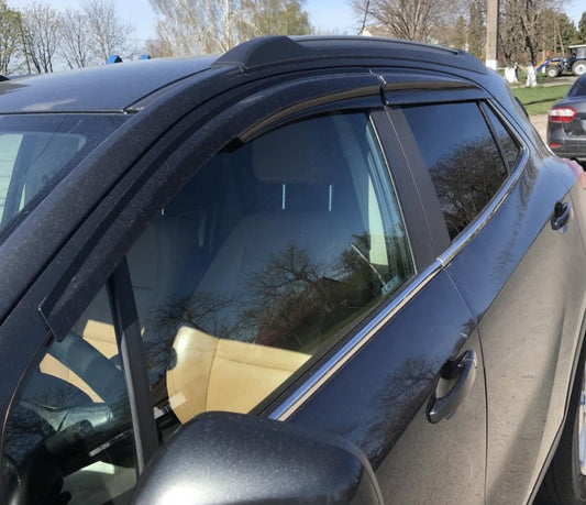 Window Deflectors (4 pcs, Sunplex Sport) for Opel Mokka 2012-2021 - image 1