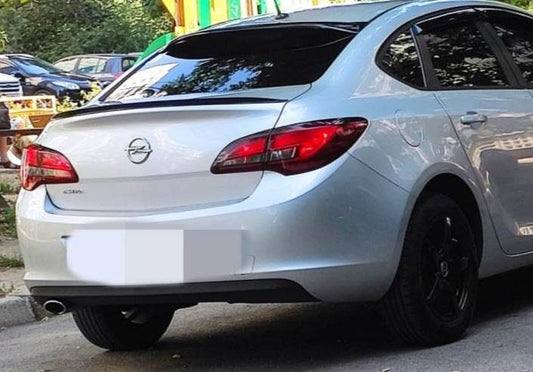 Spoiler Sedan LIP (Sunplex, black) (115cm *5.5cm) for Opel Astra J 2009-2015 - Reelken Auto