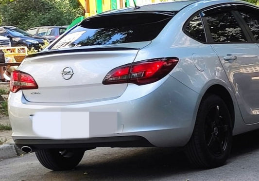 Sedan Lip Spoiler (Sunplex, Black) (115cm x 5.5cm) for Opel Astra J 2009-2015 - image 1
