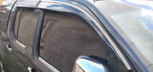 Window Deflectors with Chrome Trim (4 pcs, Sunplex Chrome) for Nissan Navara 2006-2015 - image 1