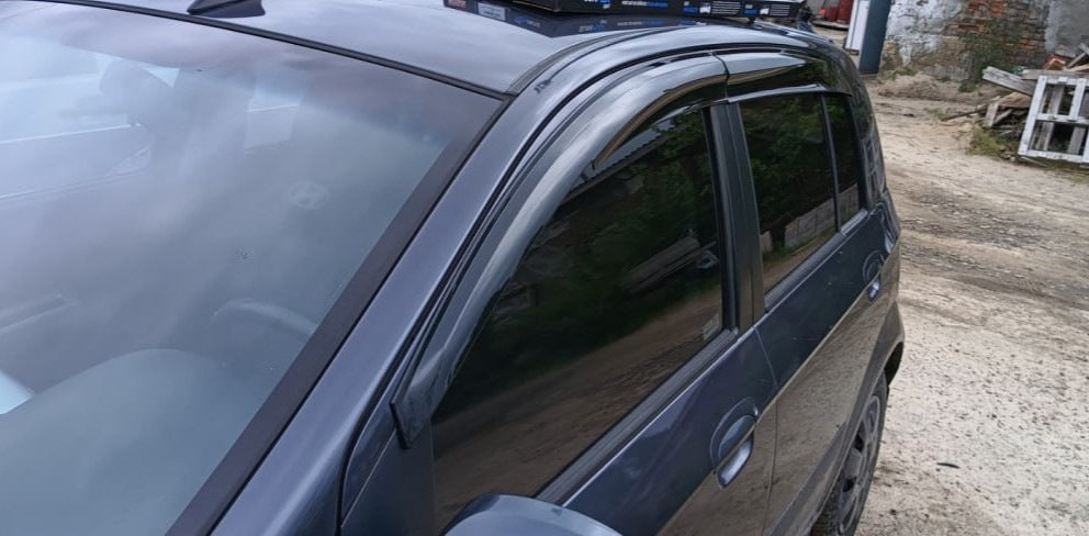 Window Deflectors (4 pcs, Sunplex Sport) for Hyundai Getz 2002- - image 3