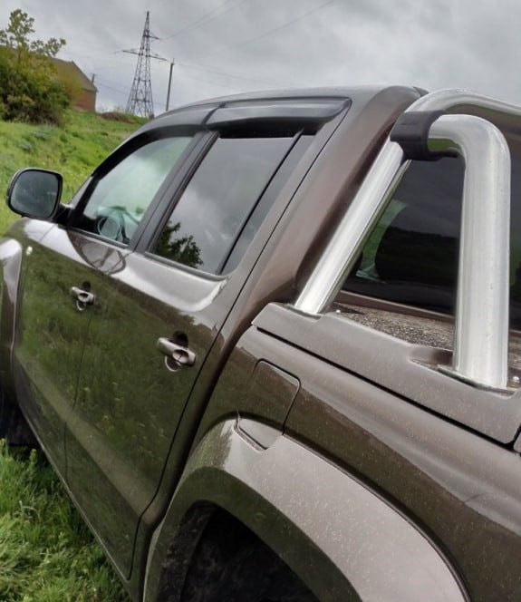 Window Deflectors (4 pcs, Sunplex Sport) for Volkswagen Amarok 2010-2022 - image 9