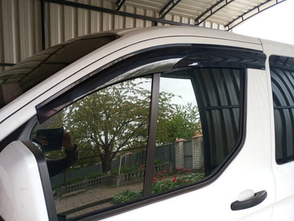 Window Deflectors (2 pcs, Sunplex Sport) for Ford Custom 2013-2022 - image 1