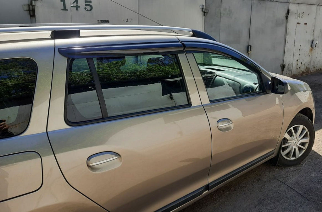 Window Deflectors (4 pcs, Sunplex Sport) for Renault Logan MCV 2013-2022 - image 3