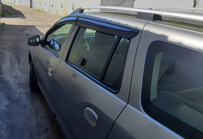Window Deflectors (4 pcs, Sunplex Sport) for Renault Logan MCV 2013-2022 - image 2